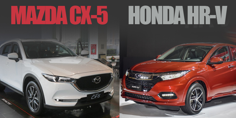 So sánh giá bán ô tô Honda HR-V 2019 và Mazda CX-5