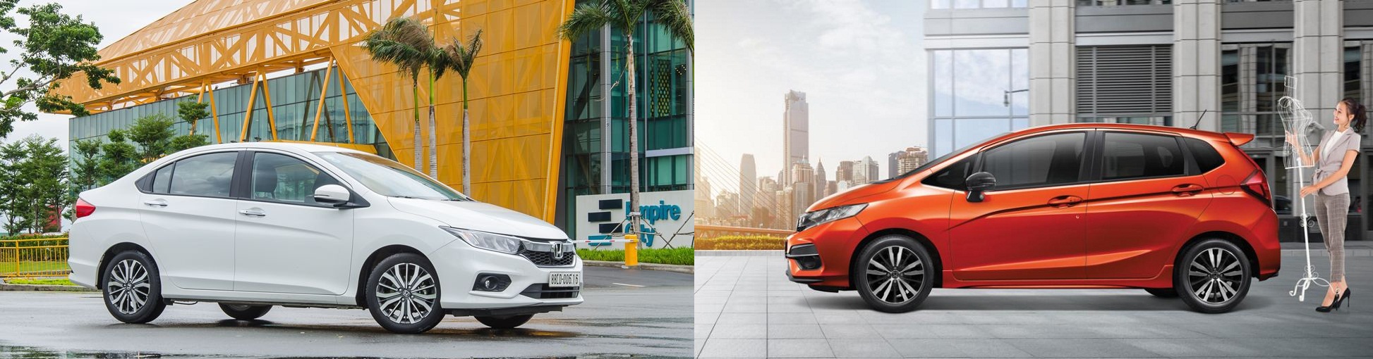So sánh thiết kế ô tô Honda City 2019 và Honda Jazz 2019