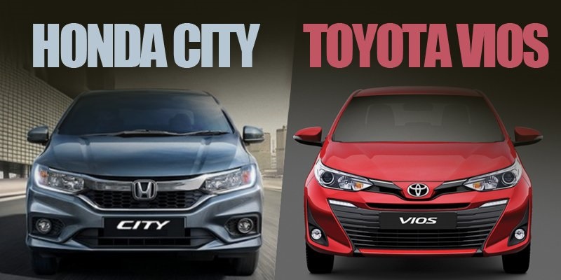 So sánh giá bán Honda City và Toyota Vios