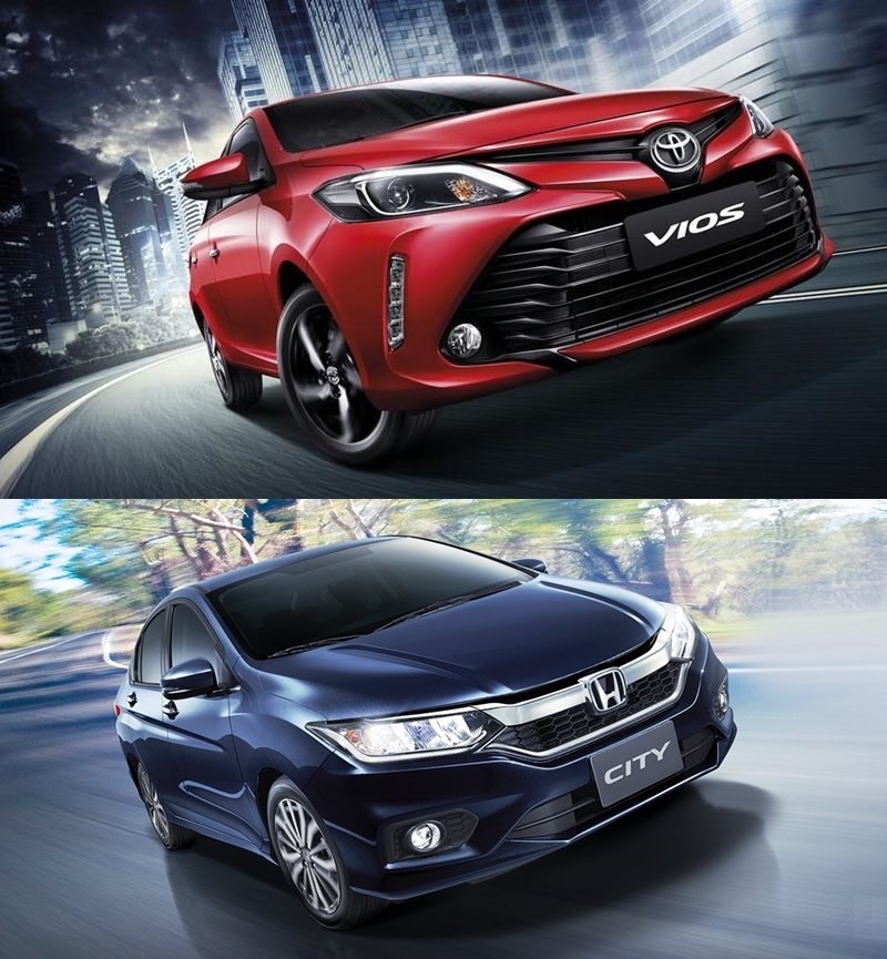 So sánh thiết kế Honda City và Toyota Vios