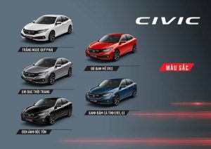 Honda Civic 2020 có tổng cộng bao nhiêu màu sắc (Phần 2)