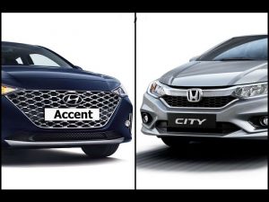 So sánh giá bán Honda City 2021 và Hyundai Accent 2021