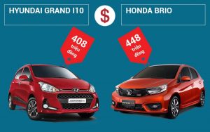 So sánh nhanh giá bán Honda Brio 2021 và Hyundai Grand i10 2021