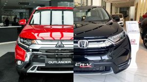 So sánh giá bán Honda CR-V 2021 và Mitsubishi Outlander 2021