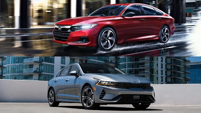 So sánh ngoại thất Honda Accord 2021 và Kia K5 2021
