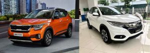 So sánh giá bán Honda HR-V 2021 và Kia Seltos 2021