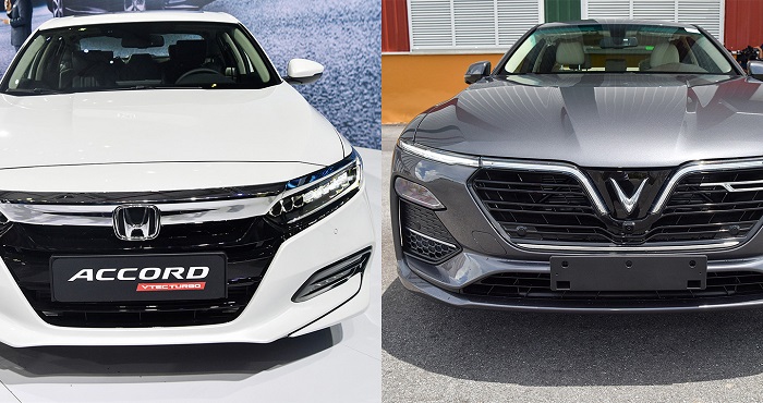 So sánh giá bán Honda Accord 2021 và VinFast Lux A2.0 2021